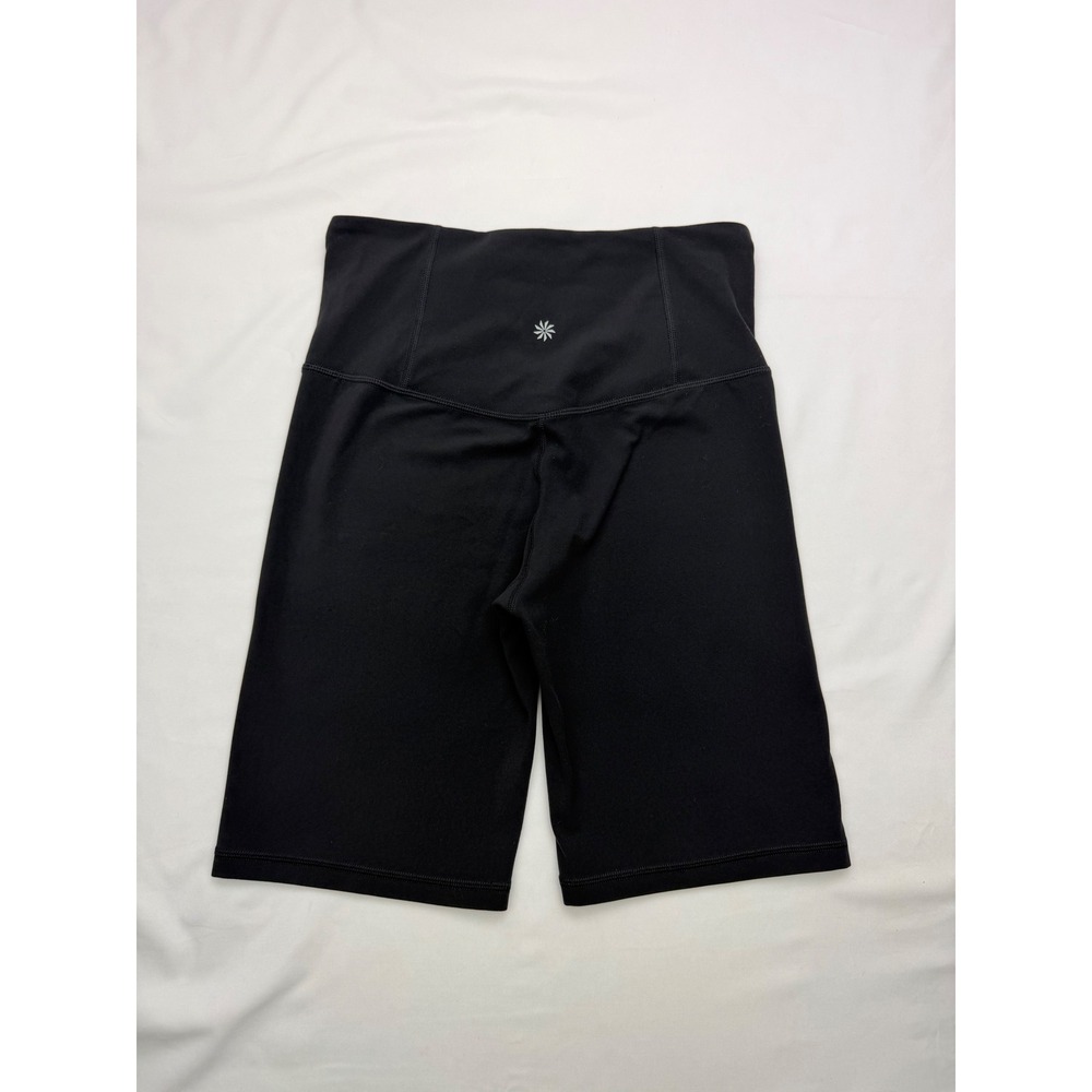 Athleta Ultra High Rise Elation 8" Shorts Black Biker Yoga Small S 1140 - Picture 4 of 8